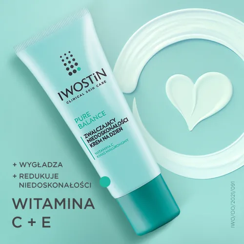 Iwostin Pure Balance, zwalczający niedoskonałości krem na dzień, 50 ml 