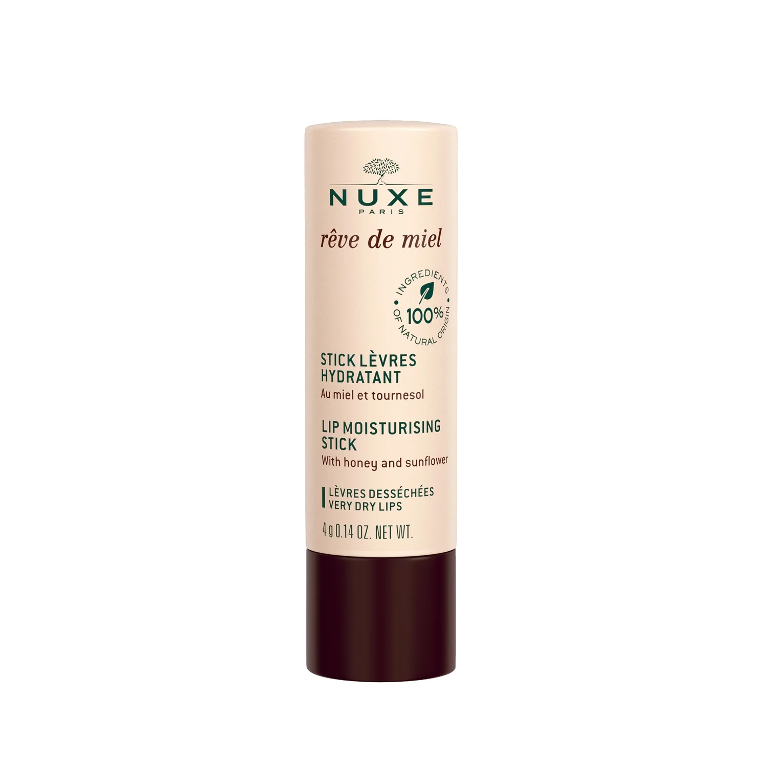 Nuxe Rêve de miel® Zestaw krem do rąk, 30 ml + nawilżająca pomadka do ust, 4 g