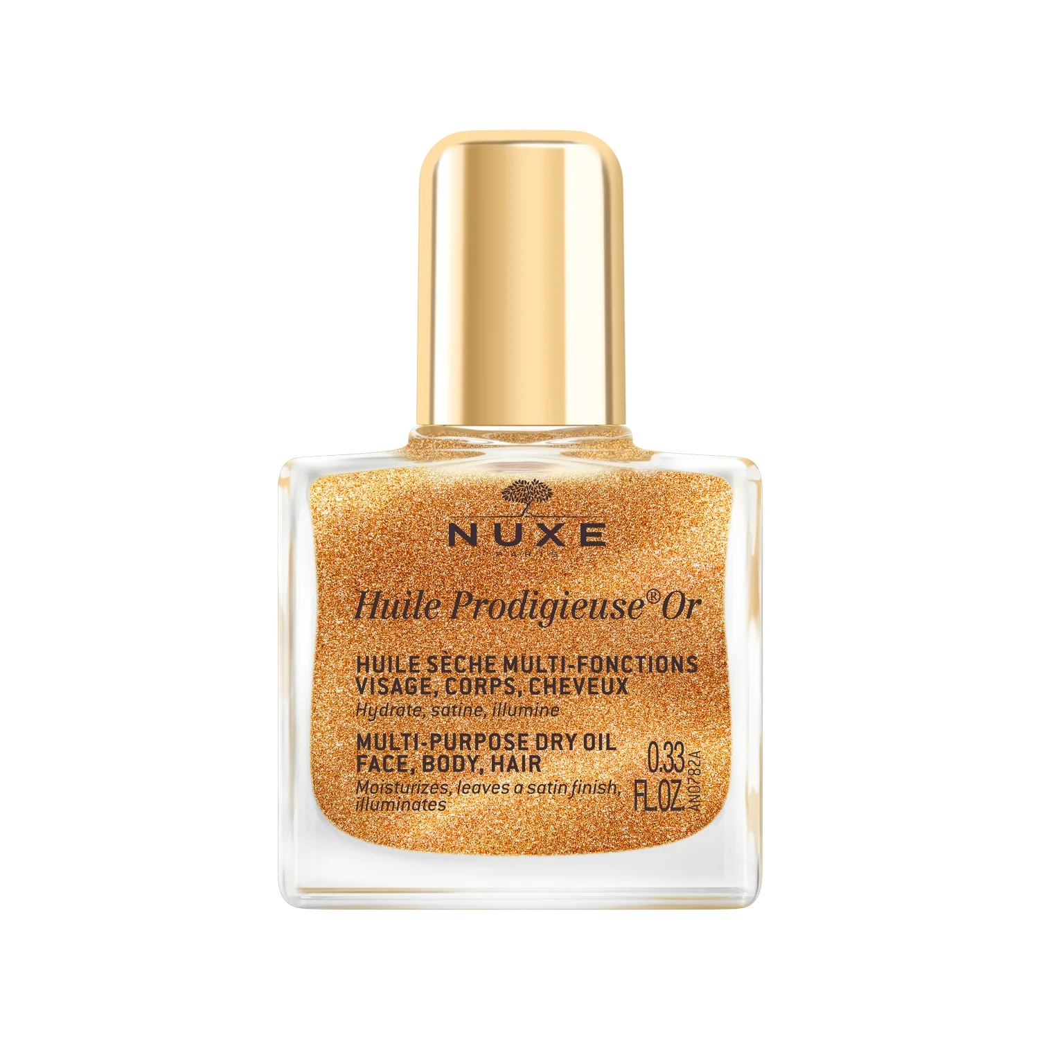 NUXE Zestaw READY, GO, GLOW Rêve de miel® miodowy olejek do ust, 10 ml + suchy olejek, 10 ml + gumka do włosów
