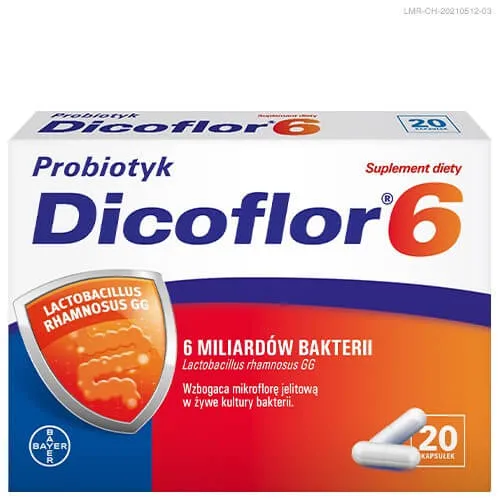 Dicoflor 6, suplement diety, 20 kapsułek 