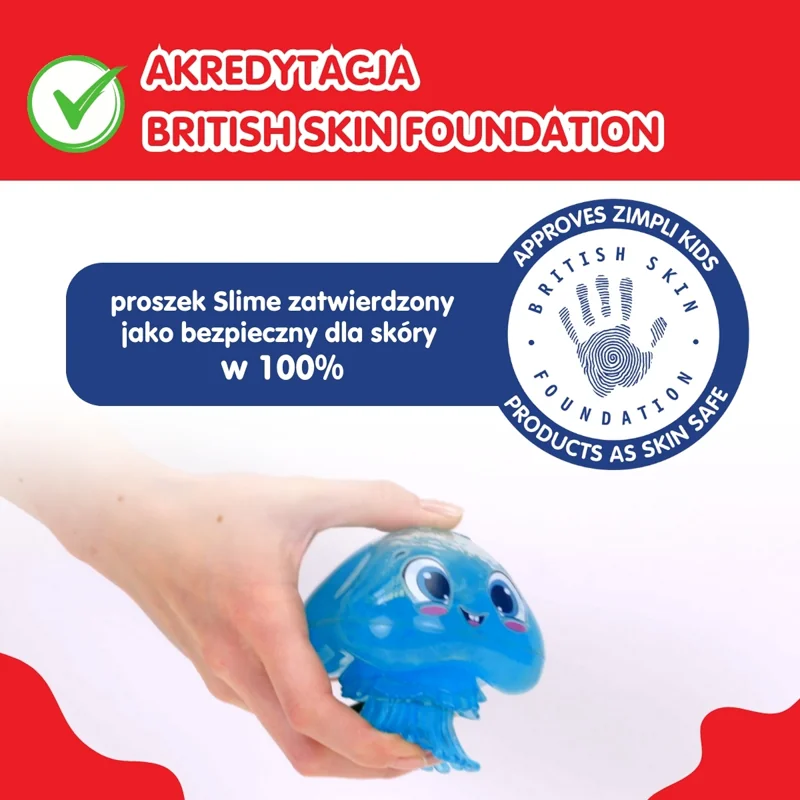 Zimpli Kids Glowy Gellfish Slime świecąca meduza, zabawka 3+