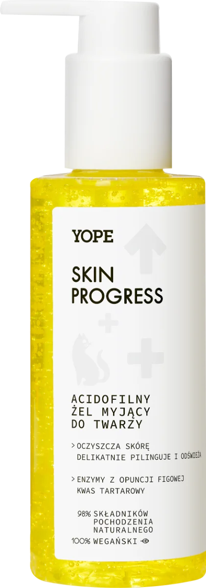 YOPE Skin Progress żel myjący do twarzy acidofilny, 150 ml