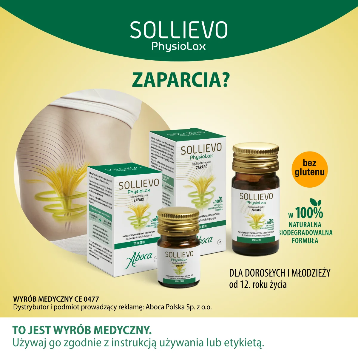 Sollievo Physiolax fizjologiczne leczenie zaparć, 27 tabletek