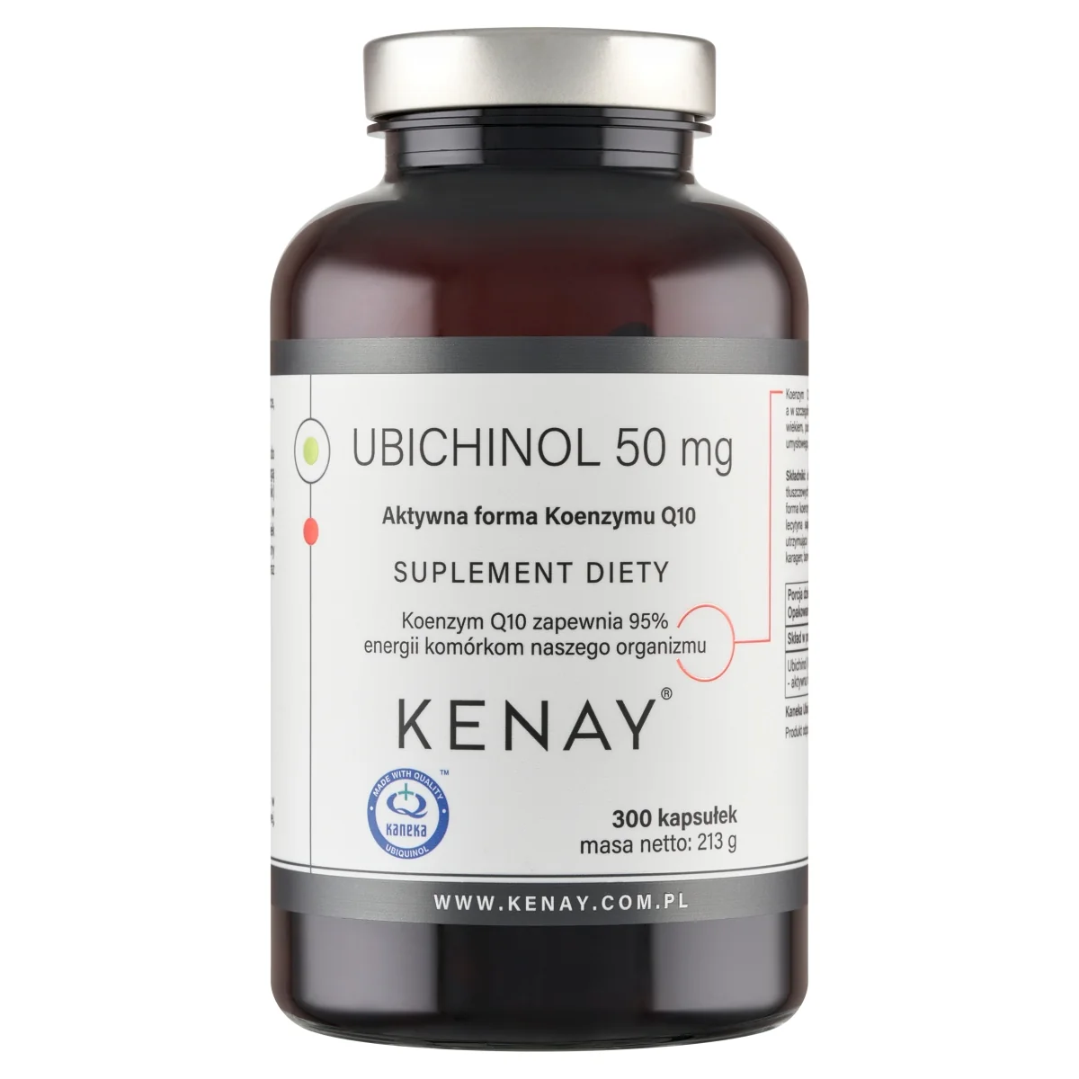 KenayAG Ubichinol aktywna forma koenzymu Q-10 50 mg, 300 kapsułek