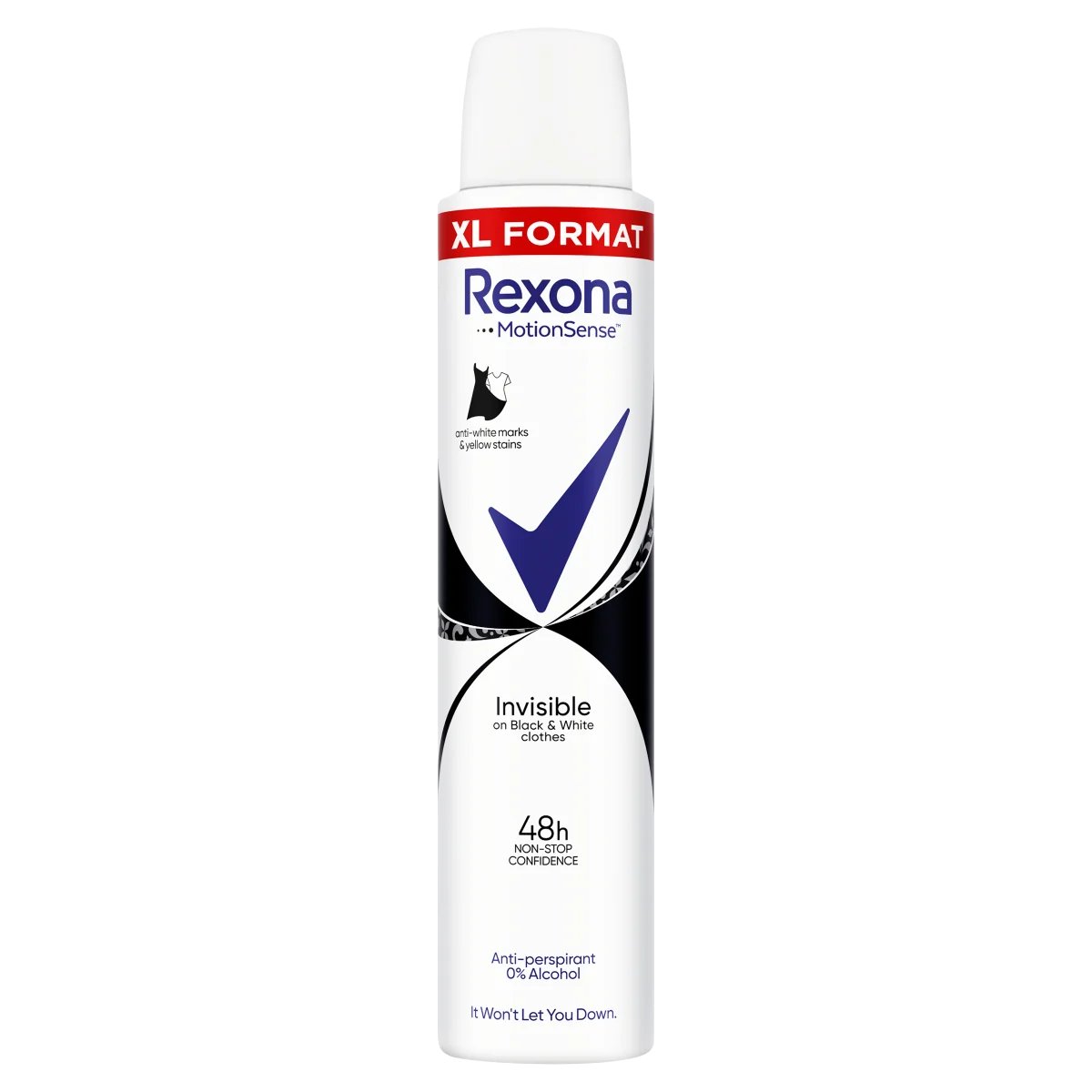 Rexona Motion Sense Invisible Black&White antyperspirant w aerozolu, 200 ml