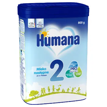 Humana 2, mleko w proszku nastepne po 6. miesiącu, 800 g 