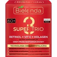 Bielenda Super Trio ultra naprawczy krem przeciwzmarszczkowy na dzień i na noc 60+, 50 ml