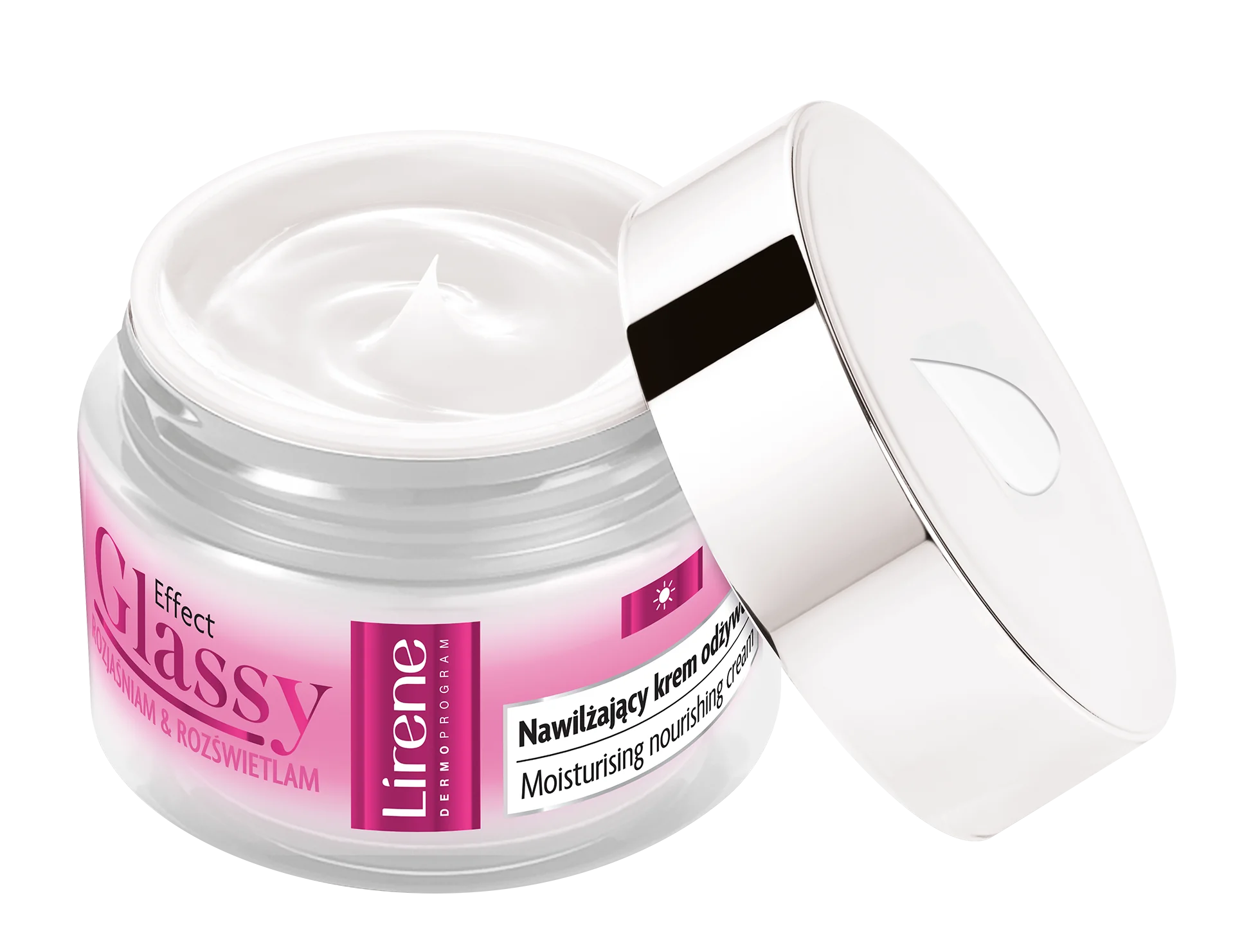 Lirene Effect Glassy nawilżający krem odżywczy SPF 50, 50 ml