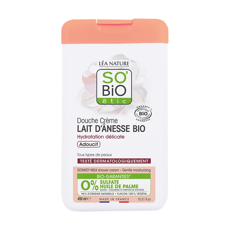 SO’BiO étic krem pod prysznic z oślim mlekiem, 450 ml