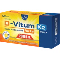 D-Vitum Forte 2000 j.m. K2, suplement diety, 120 kapsułek