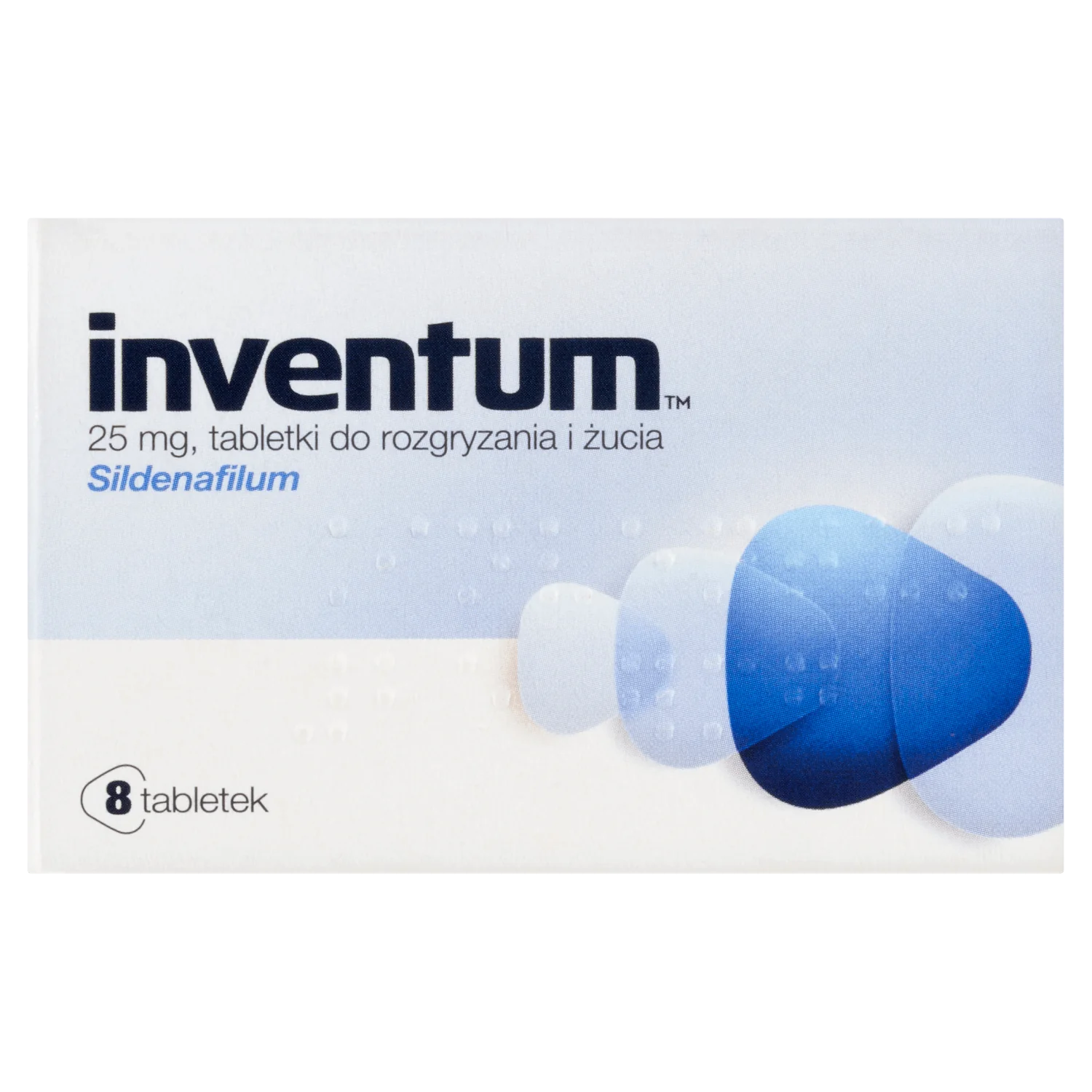 Inventum 25 mg 8 tabletek do rozgryzania i żucia