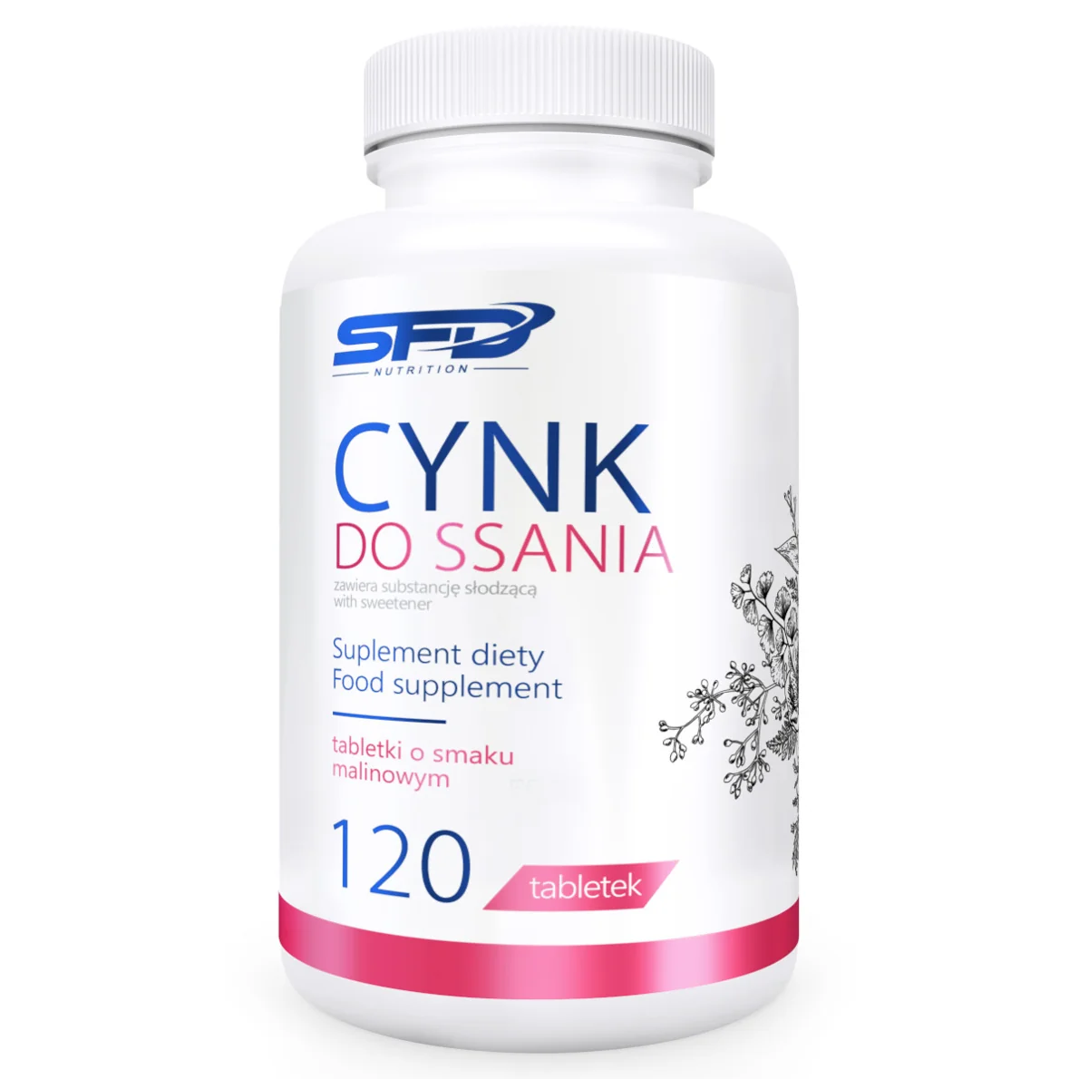 SFD Cynk Do Ssania Malina 120 tabletek
