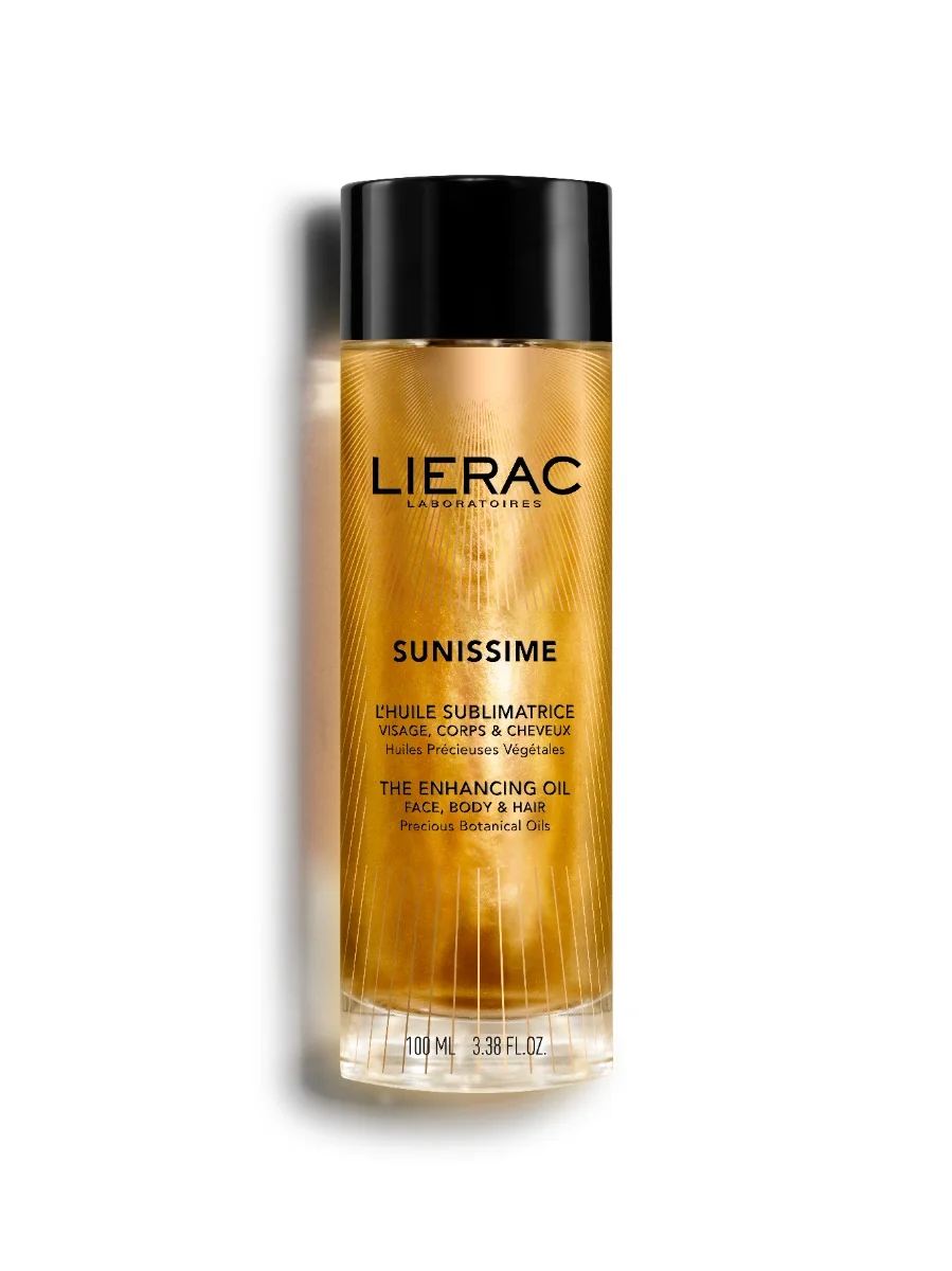 Lierac Sunissime multifunkcyjny suchy olejek dodający blasku z drobinkami złota, 100 ml