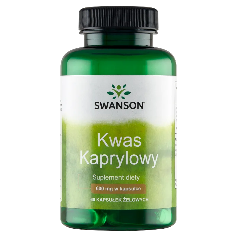 Swanson Kwas kaprylowy suplement diety, 60 kapsułek