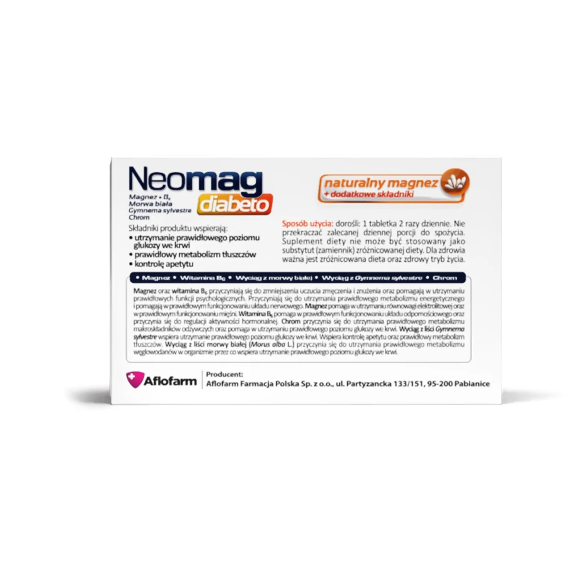 Neomag diabeto 50 tabletek