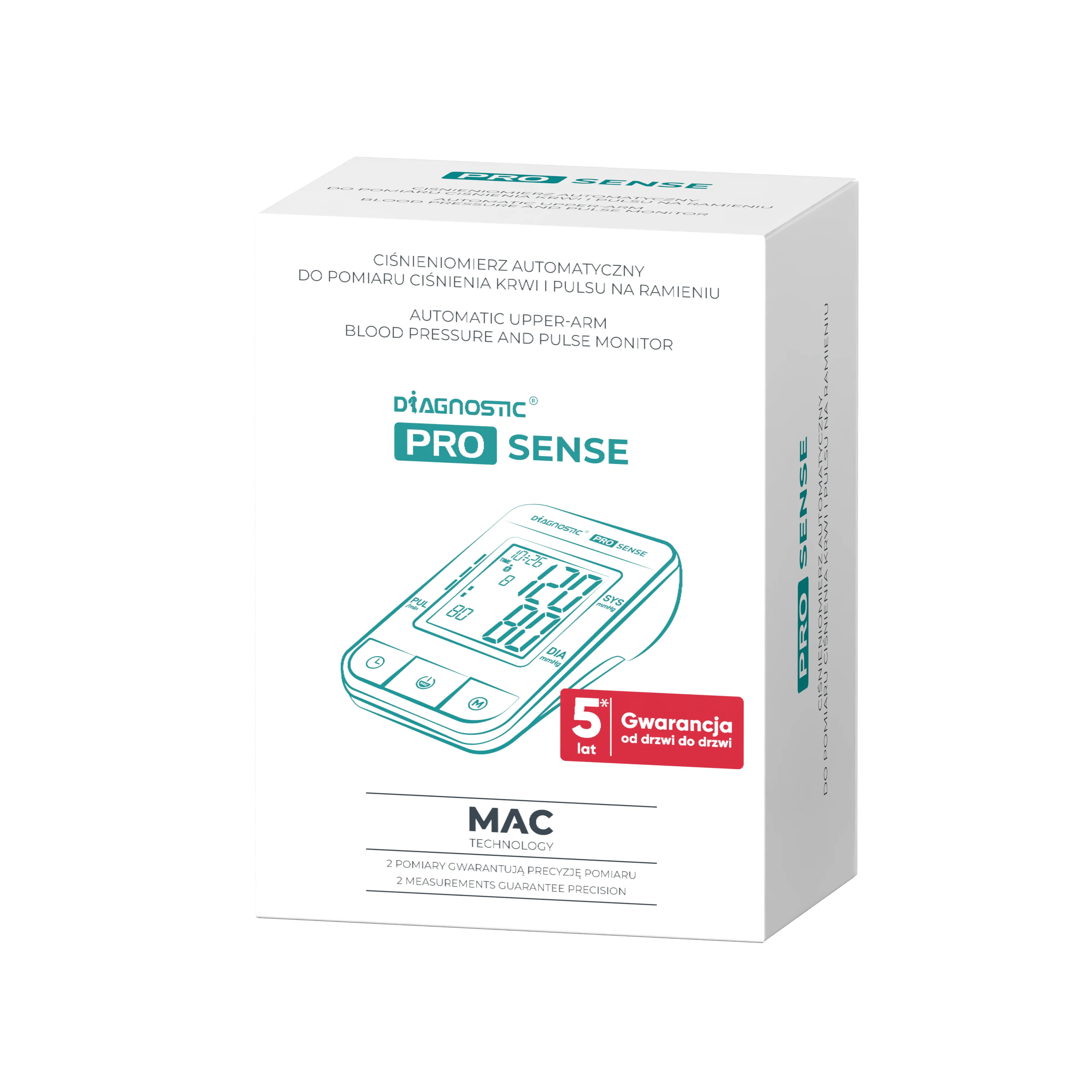 Diagnostic Pro Sense ciśnieniomierz automatyczny, 1 sztuka