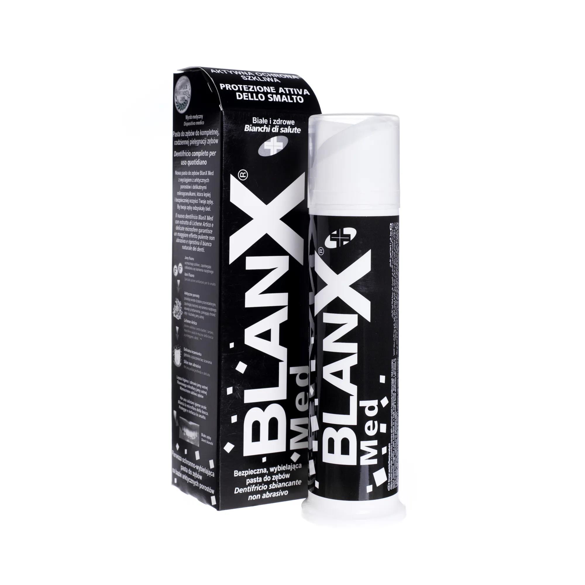 Blanx Med, Aktywna ochrona szkliwa, Bezpieczna, wybielająca pasta do zębów, 100 ml 