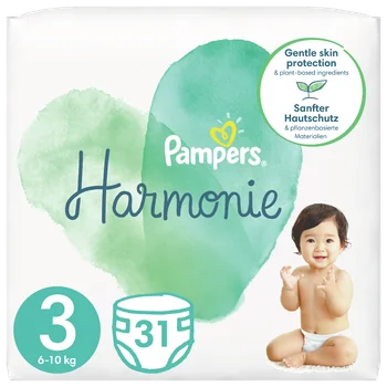 Pampers Harmonie pieluszki jednorazowe rozmiar 3, 6-10 kg, 31 szt.