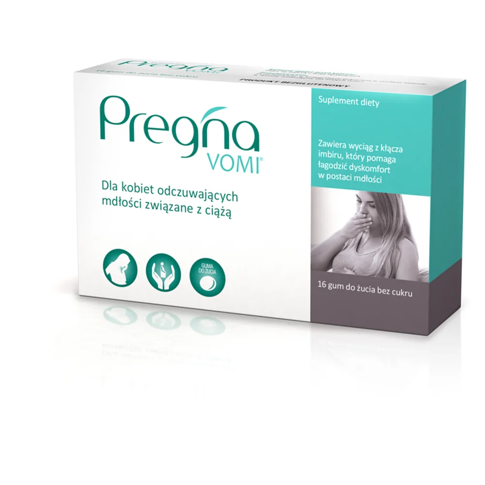 Pregna Vomi suplement diety, 20 gum do żucia