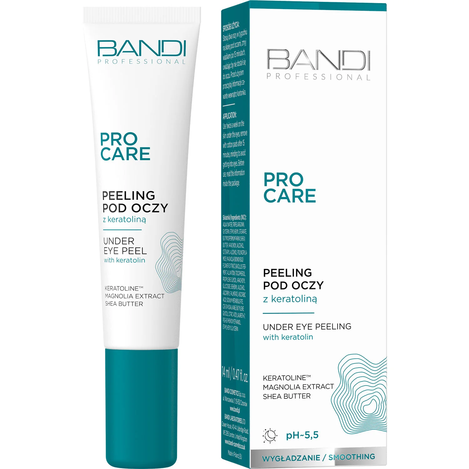 Bandi Pro Care peeling pod oczy z keratoliną, 14 ml