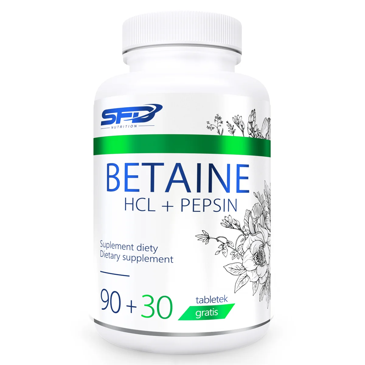 SFD Betaine Hcl Pepsin 120 tabletek