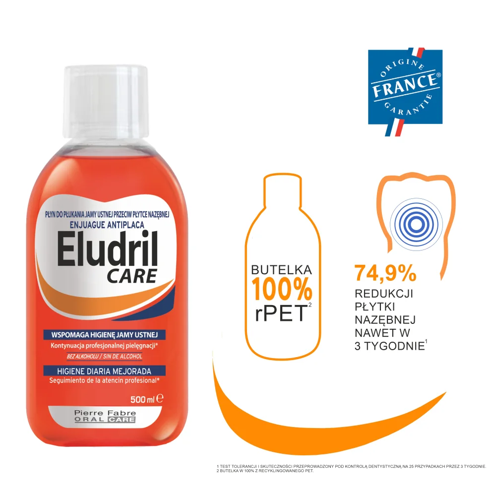 Eludril Care płyn do płukania jamy ustnej, 500 ml