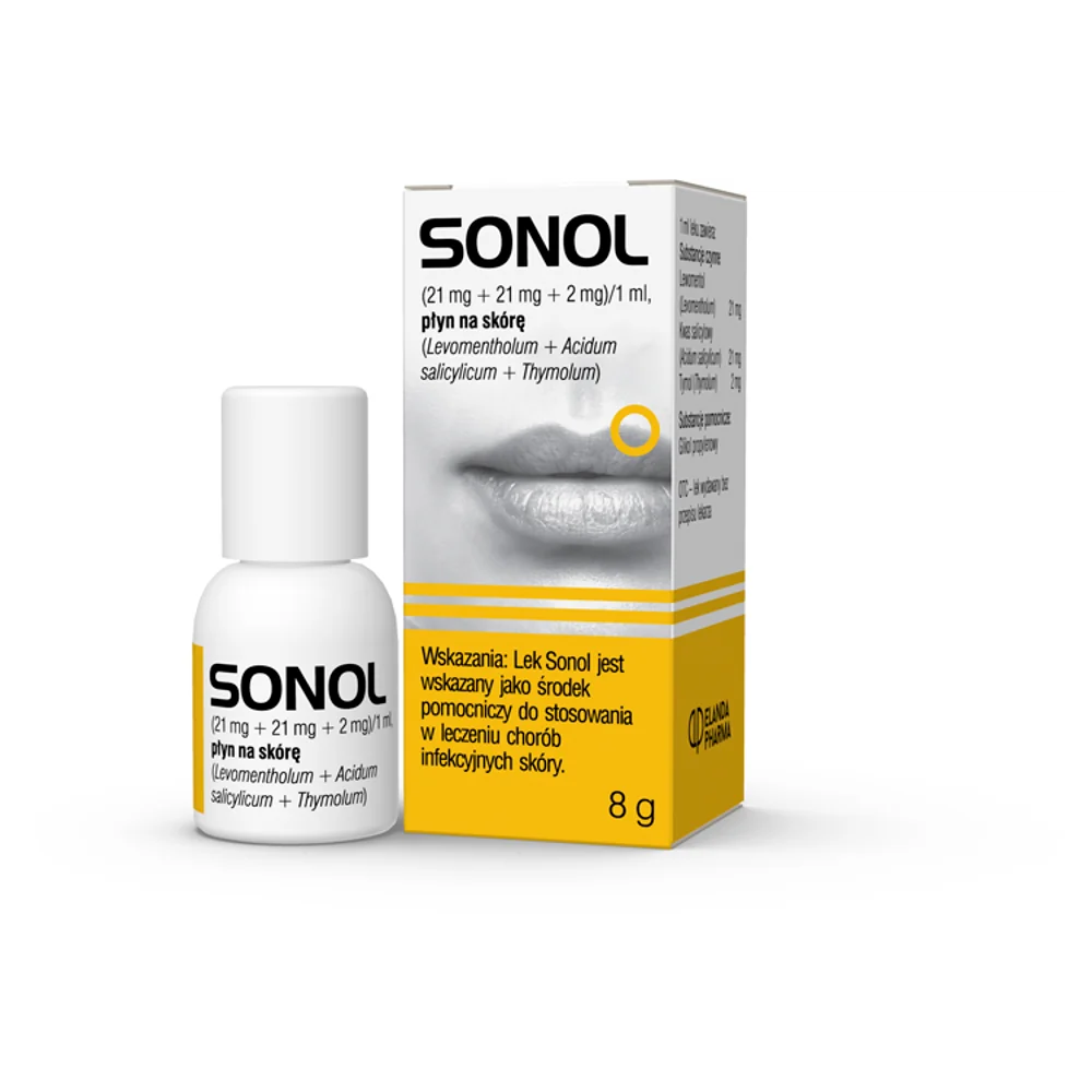 Sonol (21 mg + 21 mg + 2 mg)/1 ml, płyn na skórę, 8g