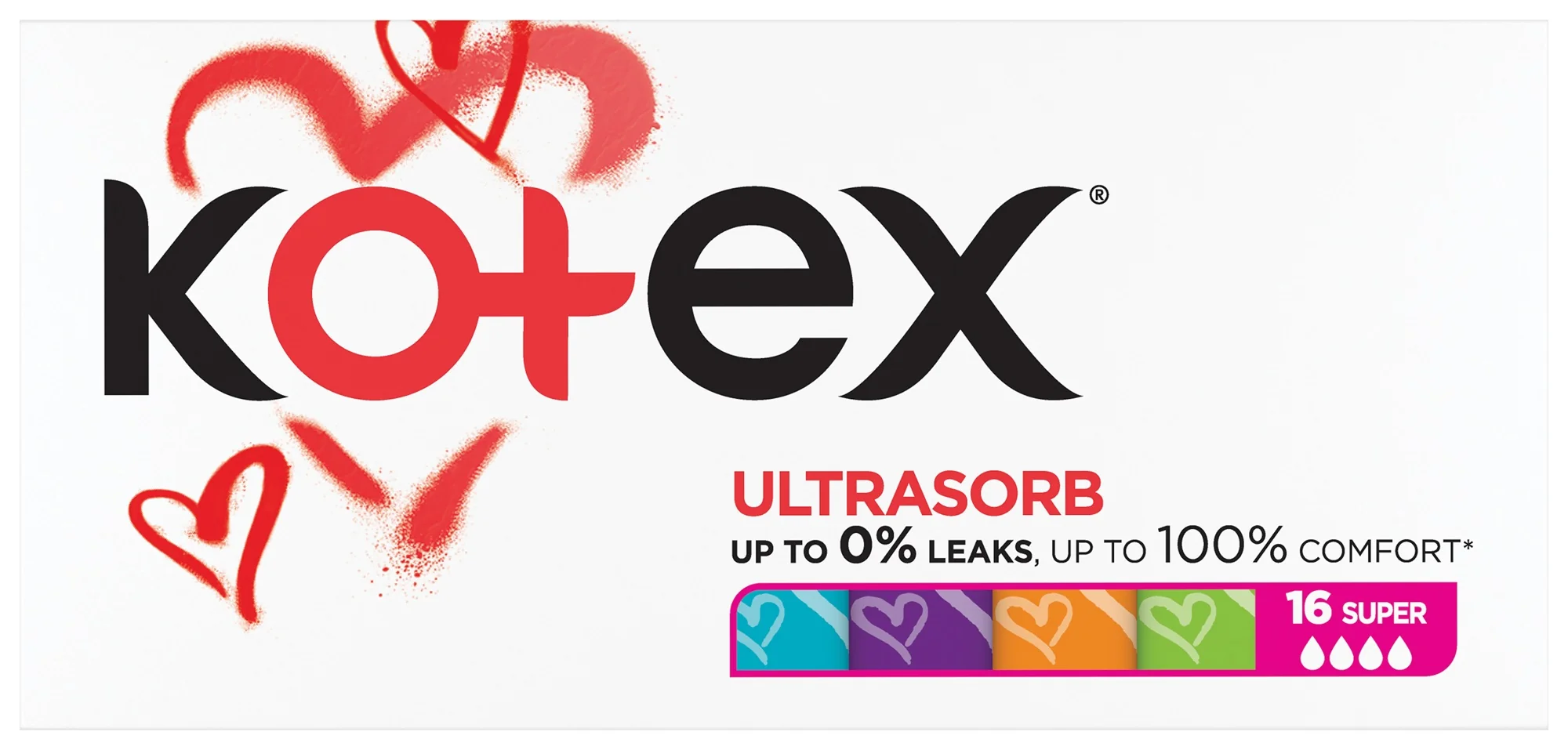 Kotex Super Ultrasorb tampony, 16 sztuk