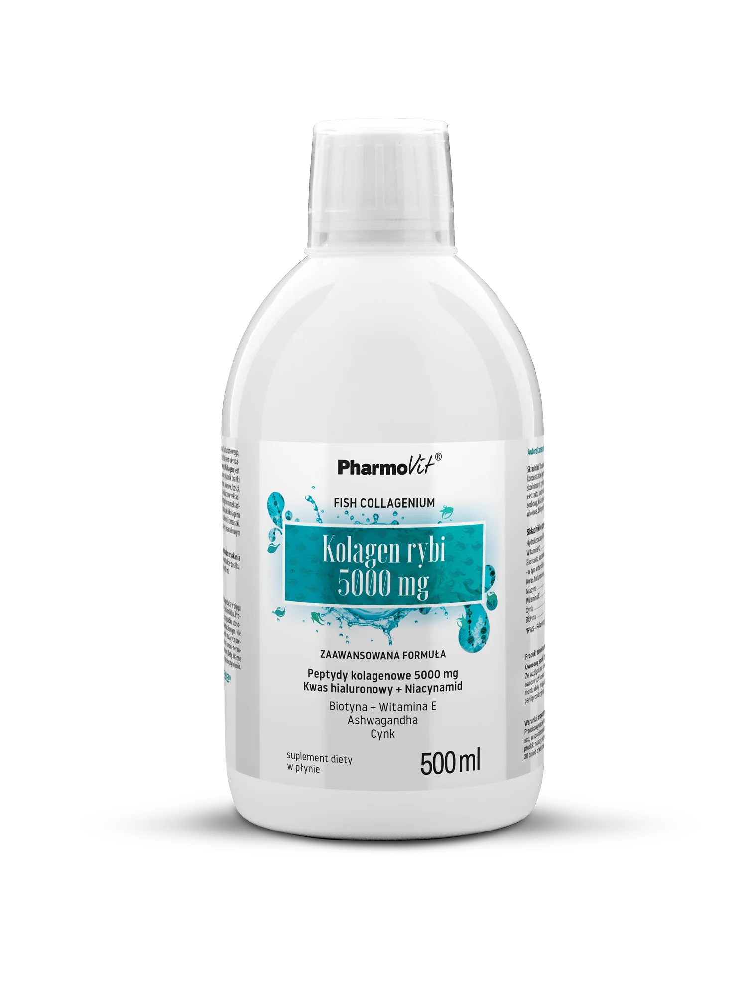 PharmoVit® Kolagen rybi 5000 mg płyn, 500 ml