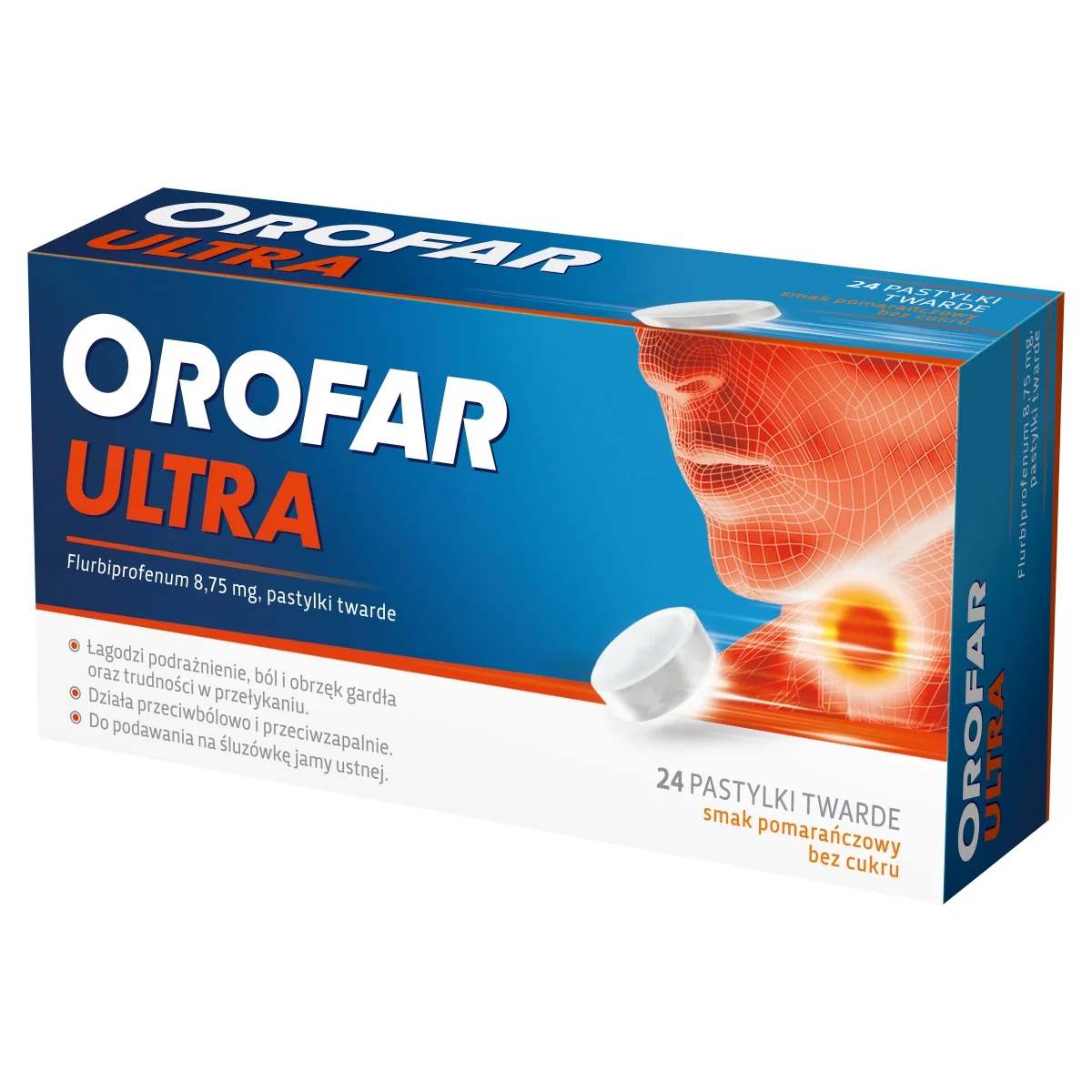 Orofar Ultra 8,75 mg 24 pastylki twarde