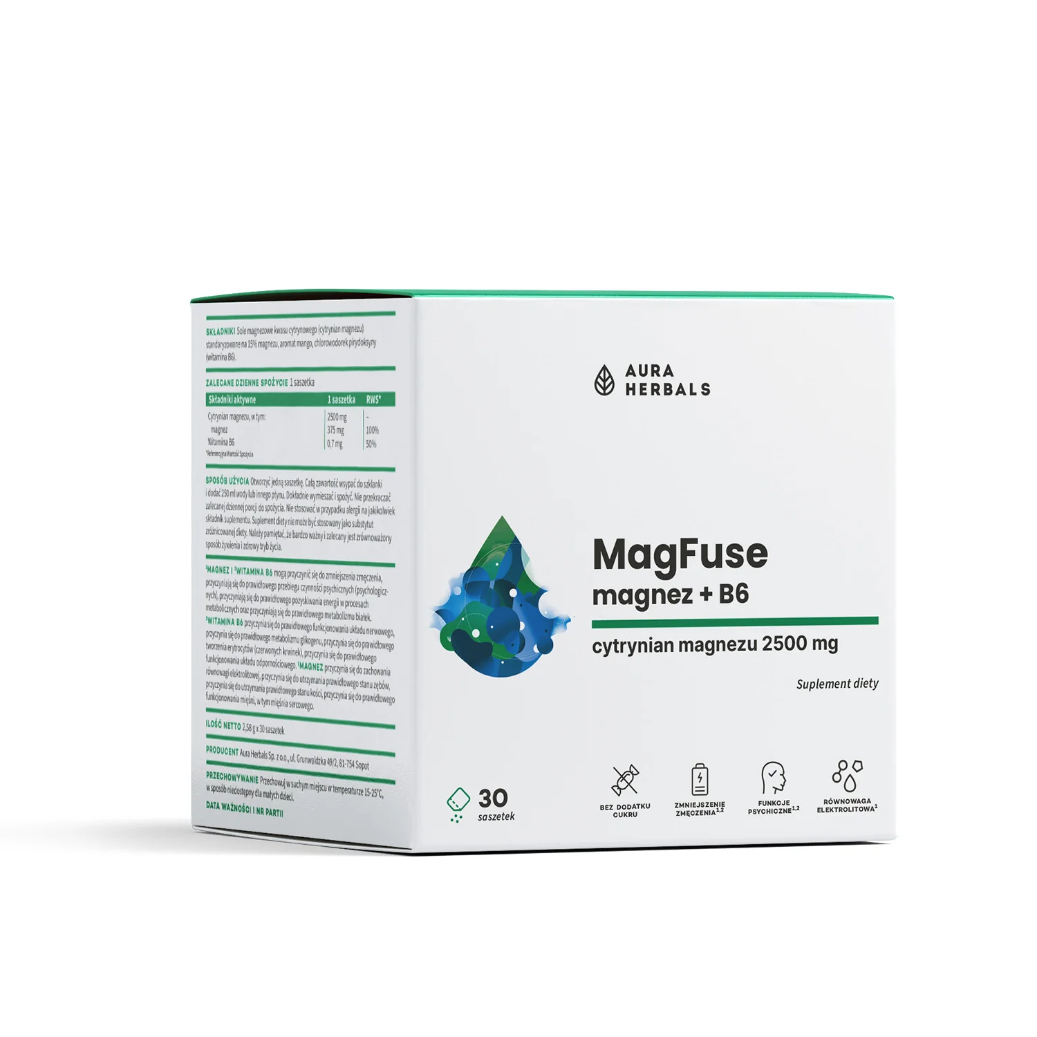 MagFuse: Magnez + B6 30 saszetek