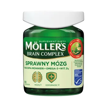 Moller's Brain Complex (Sprawny Mózg), suplement diety, 60 kapsułek 