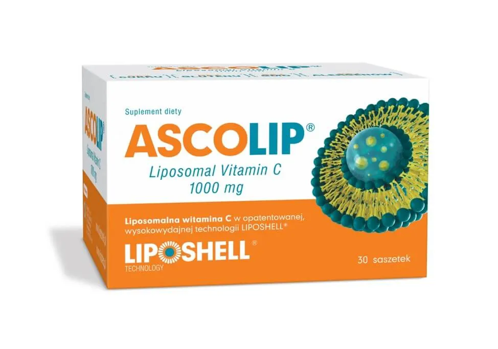 Ascolip Liposomal Vitamin C, suplement diety, 30 saszetek