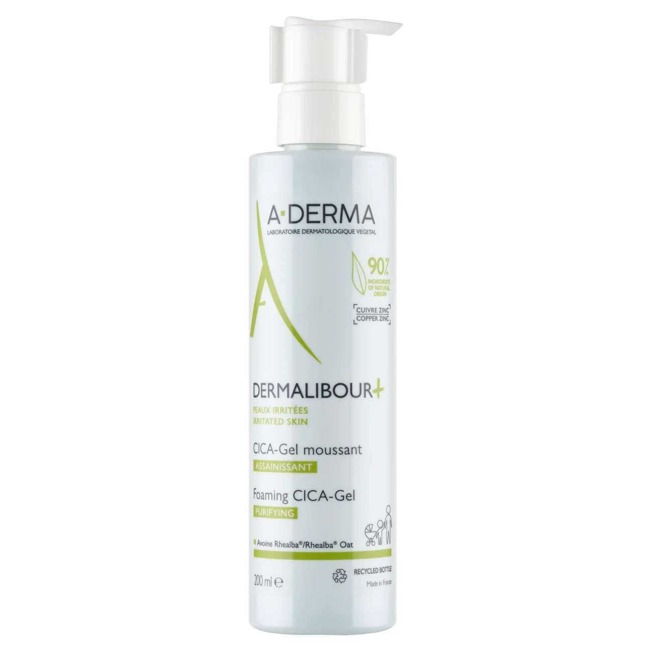 A-derma Dermalibour+ Cica Żel do mycia skóry podrażnionej, 200ml