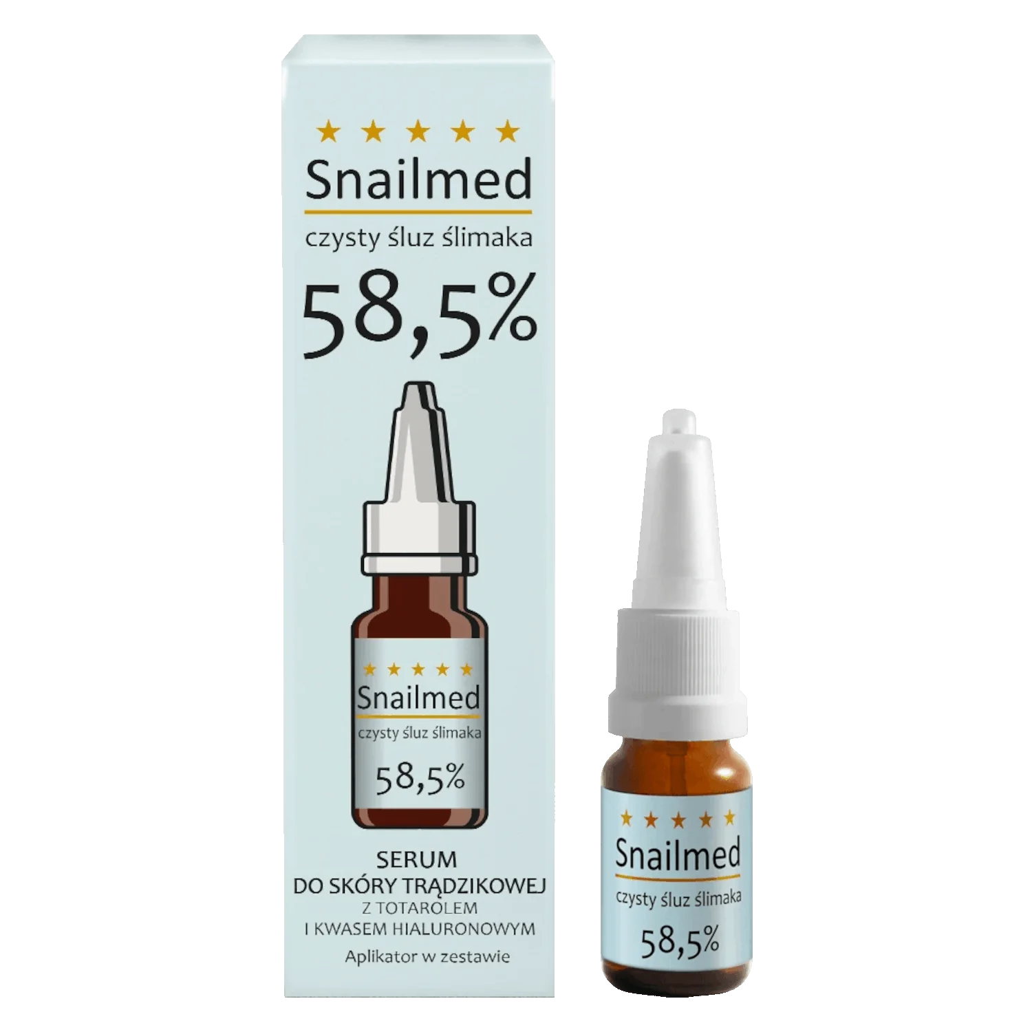 Snailmed serum do skóry trądzikowej z Totarolem i kwasem hialuronowym, ampułka 8 ml