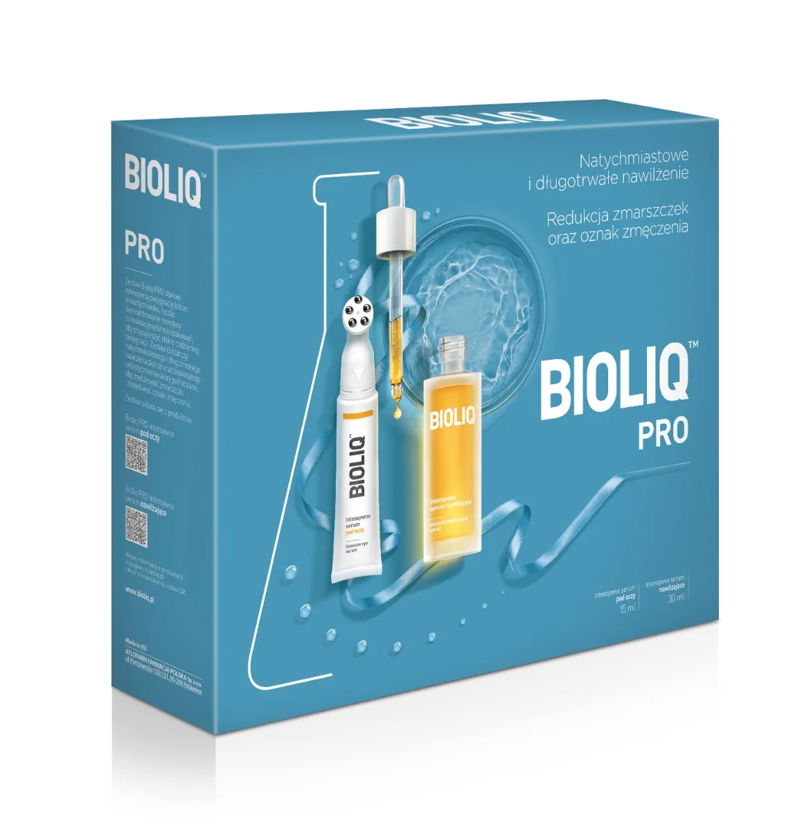 Bioliq Pro zestaw, Serum Intensywne pod oczy, 15 ml + Serum Intensywne nawilżające, 30 ml