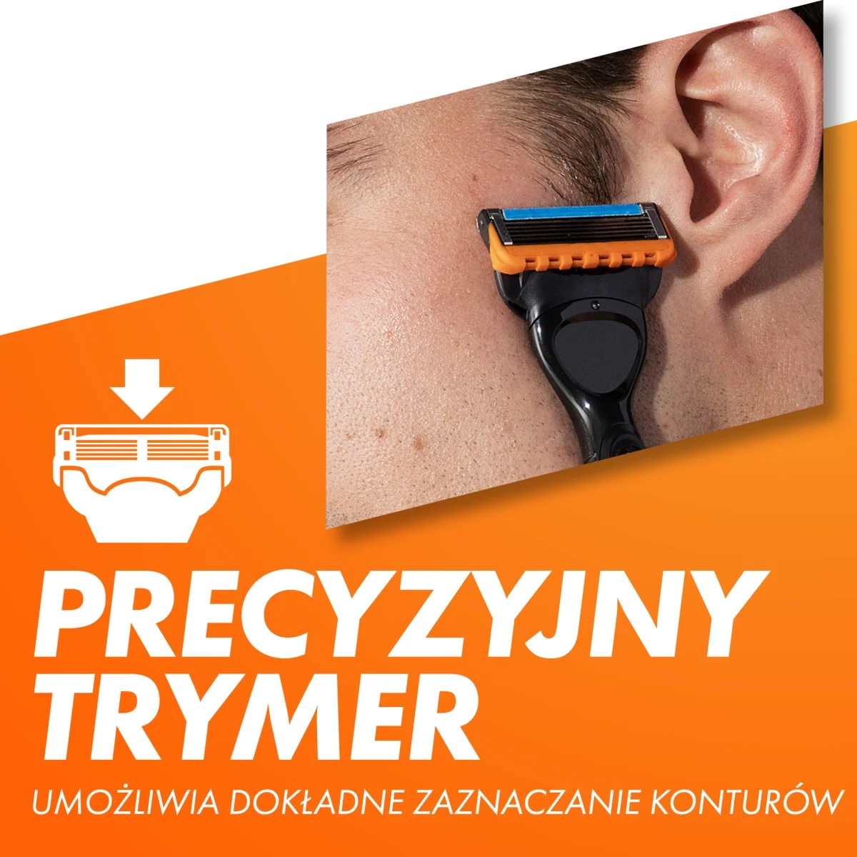 Gillette Fusion5 Power maszynka do golenia dla mężczyzn, 1 maszynka, 10 ostrzy wymiennych