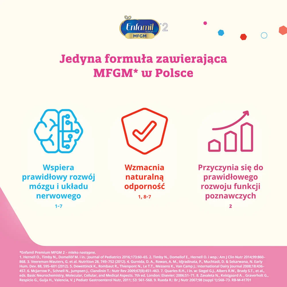 Enfamil Premium MFGM 2, mleko następne od 6 miesiąca, 800 g