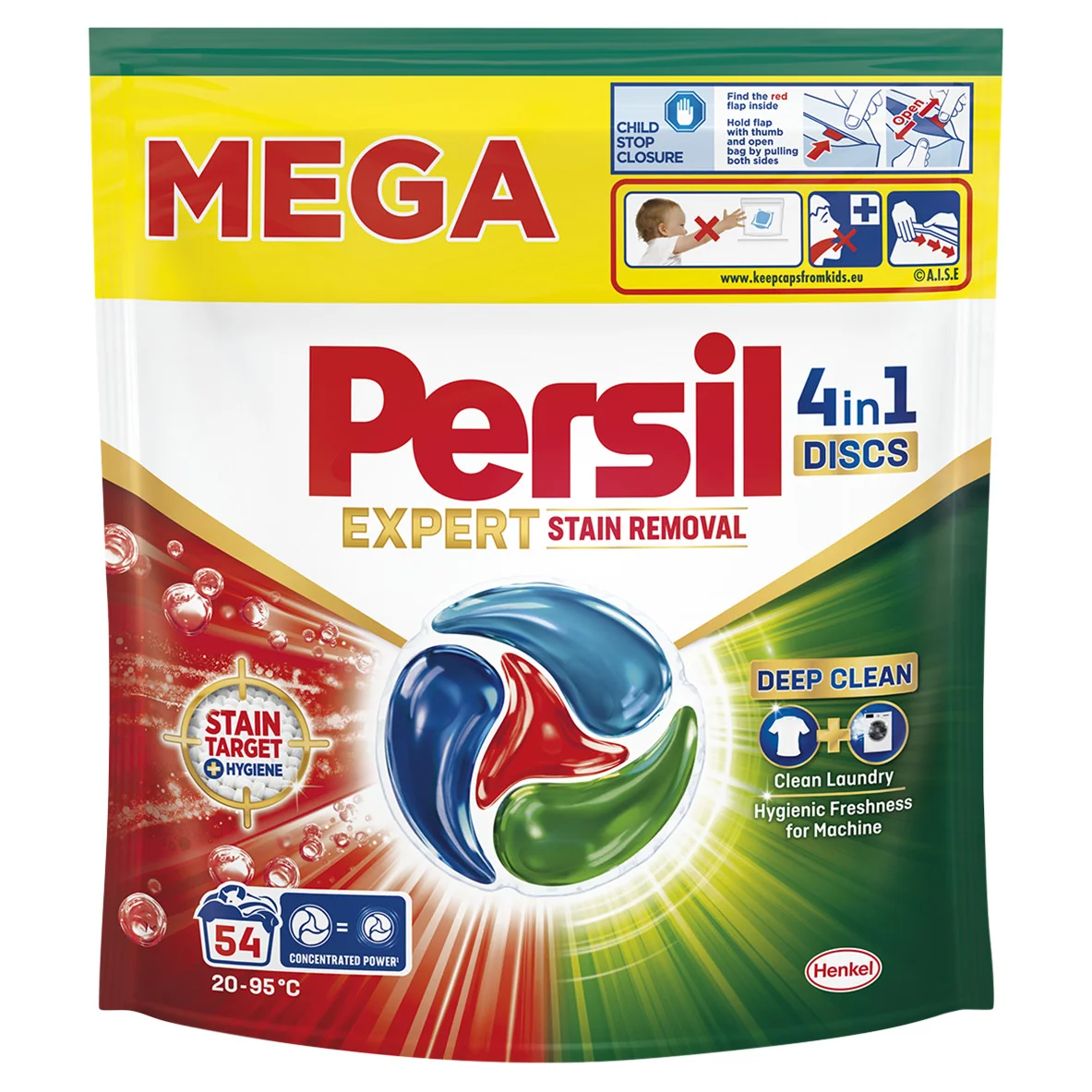 Persil Expert Stain Removal 4w1 54 kapsułki do prania z odplamiaczem