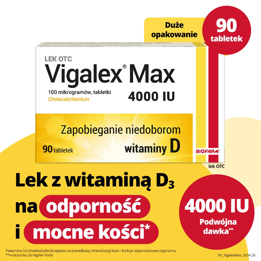 Vigalex Max 4 000 I.U. 90 tabletek