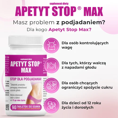 Domowa Apteczka Apetyt Stop Max 90 tabletek do ssania