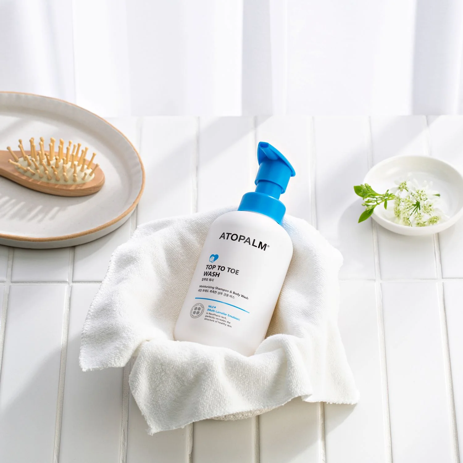 Atopalm Top to Toe Wash delikatny żel myjący dla wrażliwej skóry dzieci i niemowląt, 300 ml