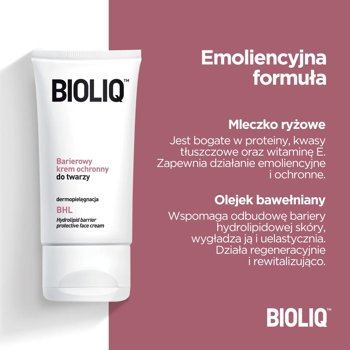 Bioliq BHL barierowy krem ochronny do twarzy, 50 ml
