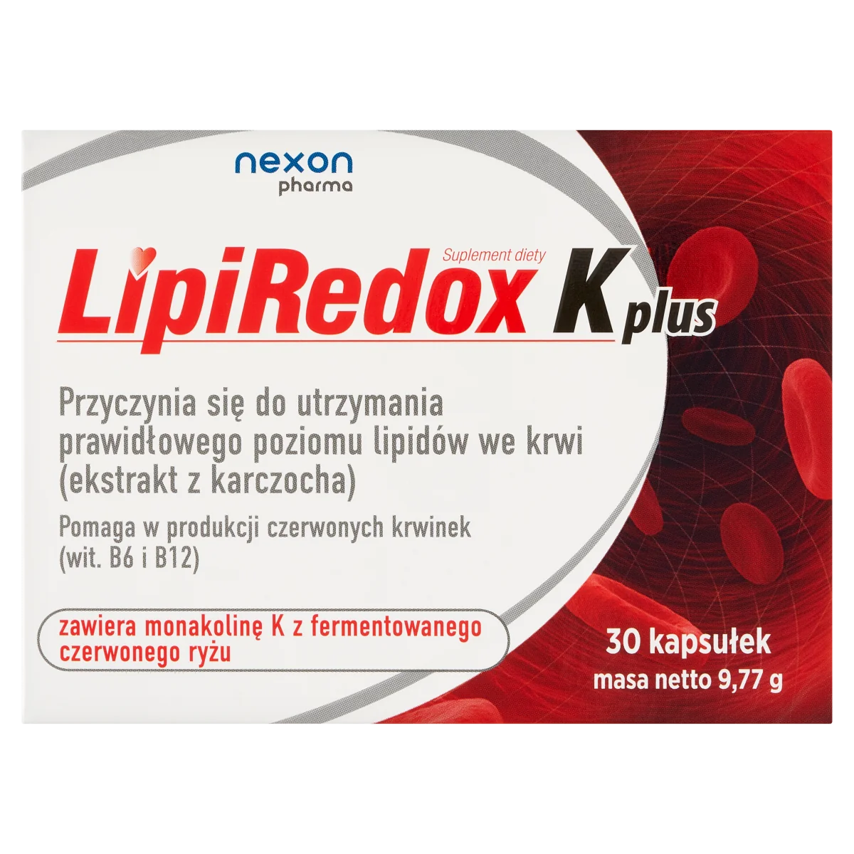 Lipiredox K plus 30 kapsułek
