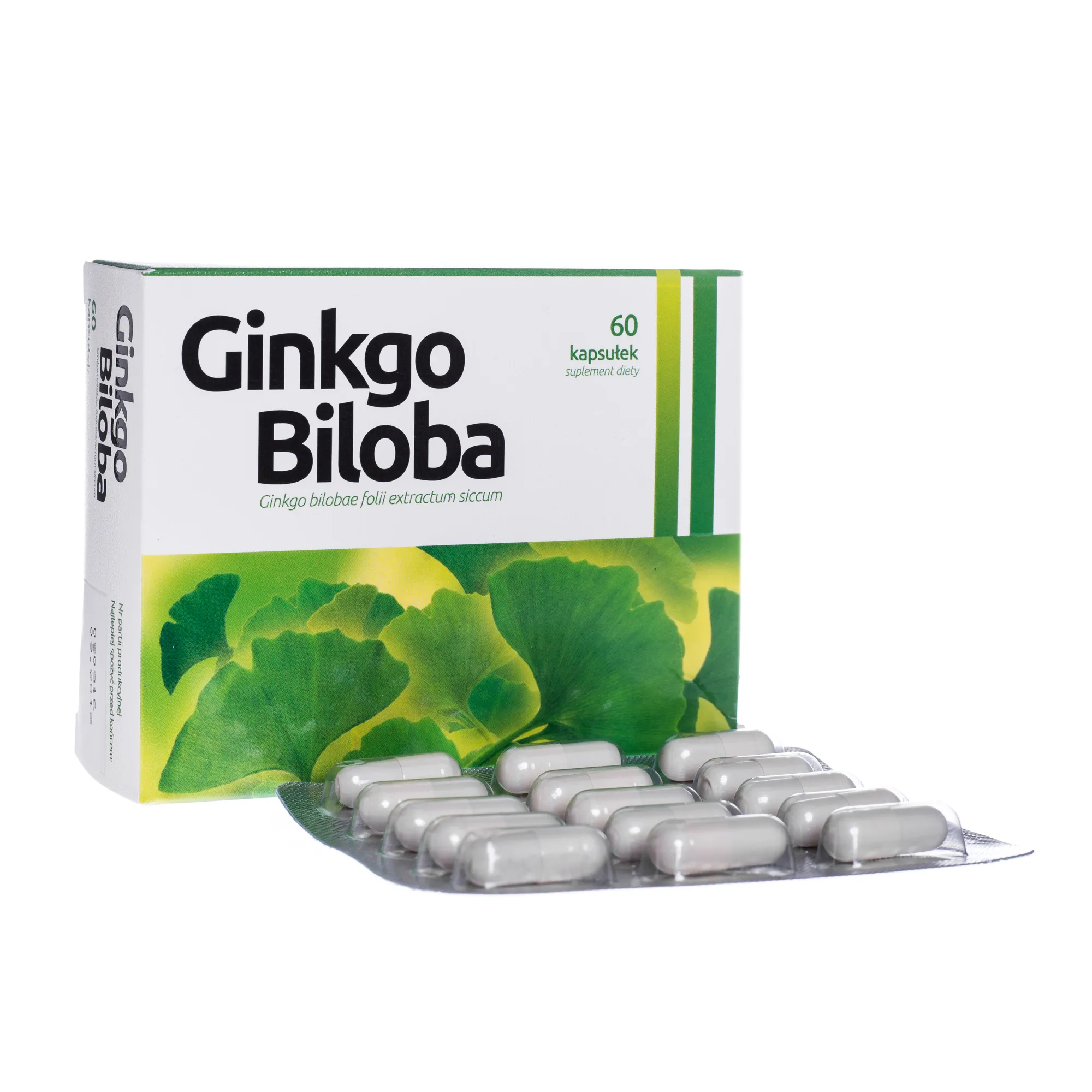 Ginkgo Biloba, suplement diety, 60 kapsułek 
