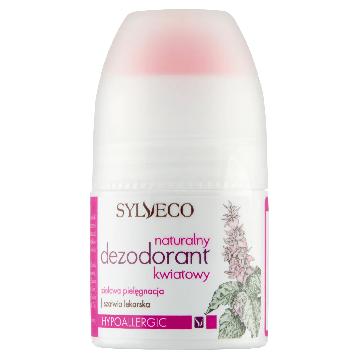 Sylveco, dezodorant naturalny kwiatowy, roll-on, 50 ml