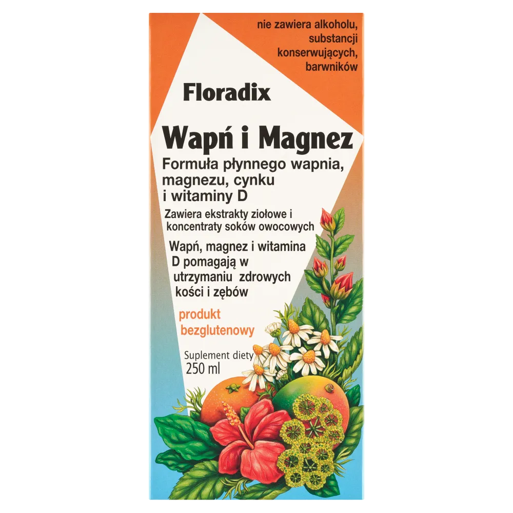 Floradix Wapń i Magnez suplement diety, 250 ml