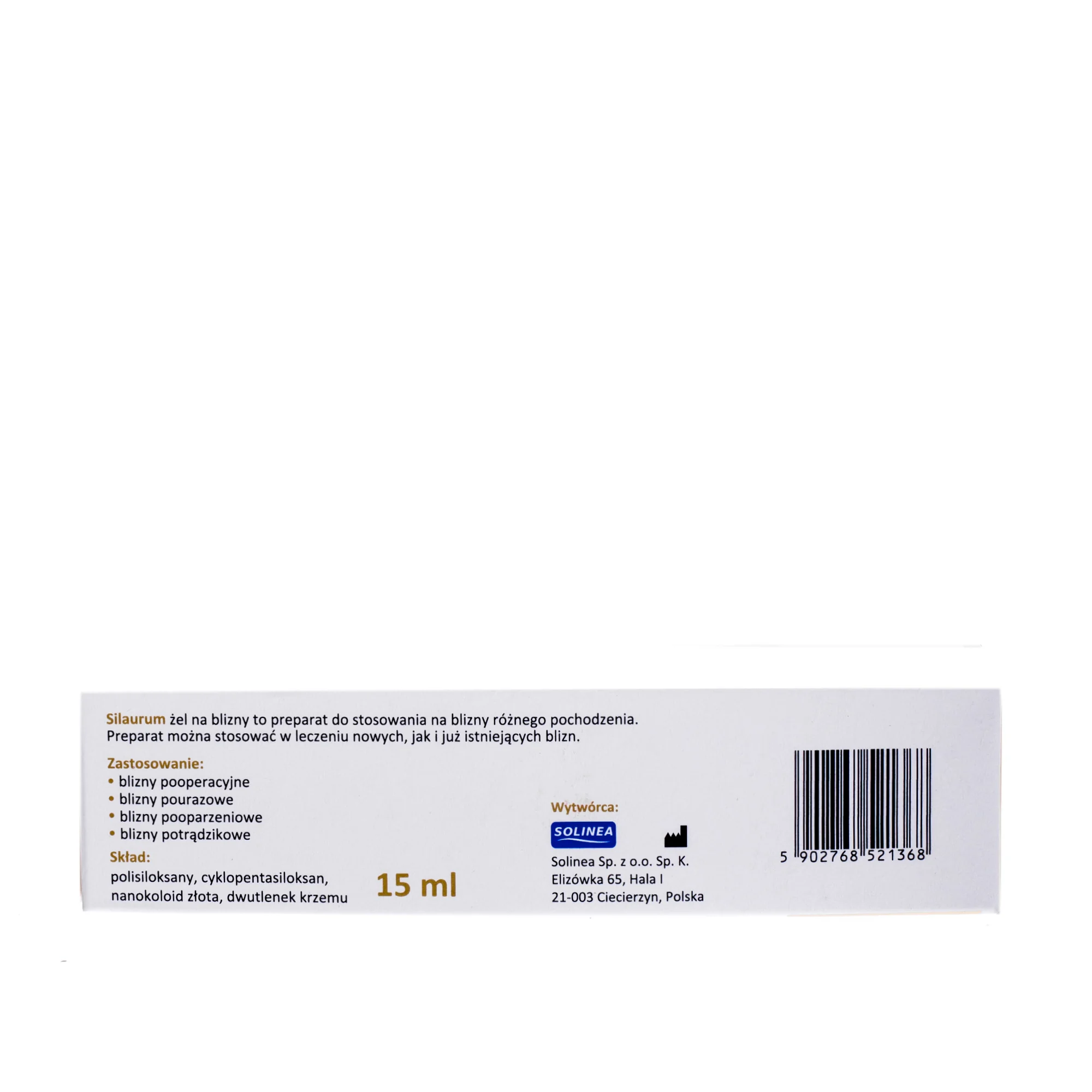 Silaurum silikonowy żel na blizny, 15 ml