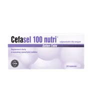 Cefasel 100 Nutri, suplement diety, 20 tabletek