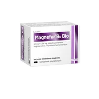 Magnefar B6 Bio, 60 mg + 6,06 mg, 50 tabletek powlekanych